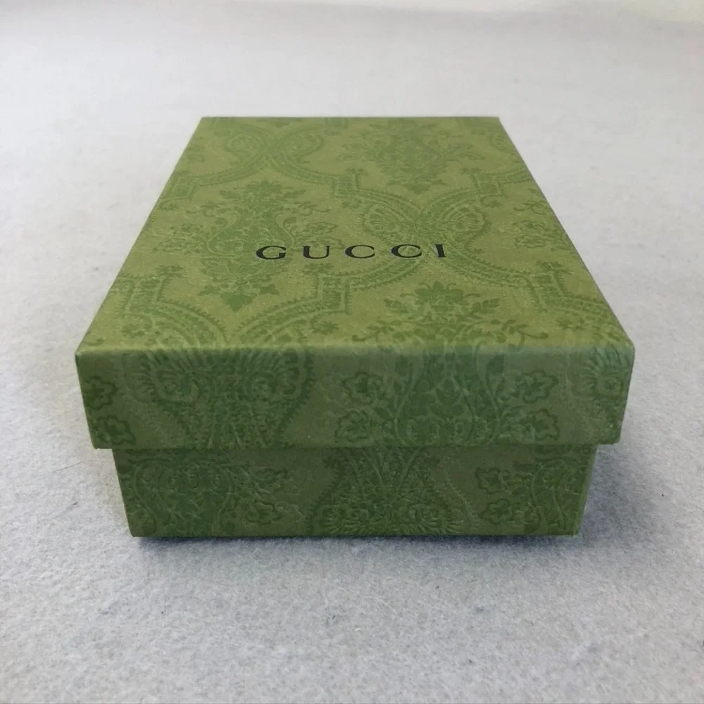 Authentic Gucci Gift Box Green Empty Storage Rectangle Small 5.5x4x2